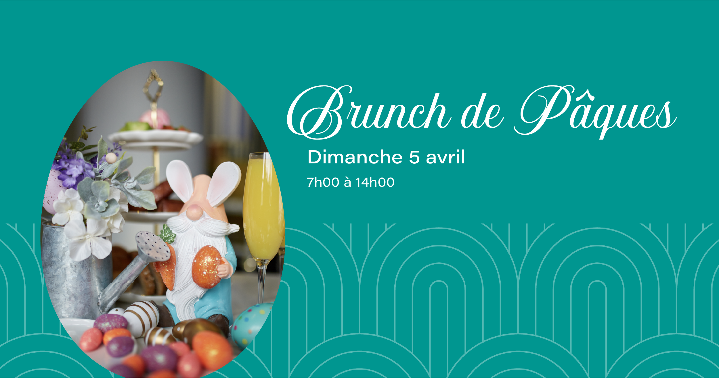 Brunch de Pâques | Easter Brunch | Menu 3 services - 3 course menu