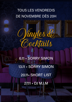 Programmation DJ de novembre 2026 au Bijou à Québec, tous les vendredis dès 20 h avec DJ M.I.M, Sorry Simon et Short List.