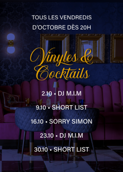 Programmation DJ d'octobre 2026 au Bijou à Québec, tous les vendredis dès 20 h avec DJ M.I.M, Sorry Simon et Short List.